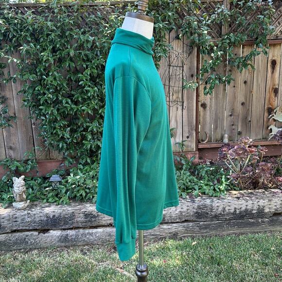 VTG Cabelas Outdoor Gear Turtleneck Men’s Size Large Hunter Green Top - Picture 3 of 8